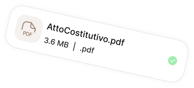 Atto costitutivo caricato